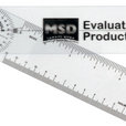 PLASTIKOWY GONIOMETR RULONG MSD 20CM - 360°